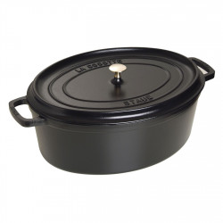 COCOTTE EN FONTE OVALE 41CM NOIRE