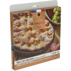 MOULE A TARTE PERFOREE EN INOX 28cm