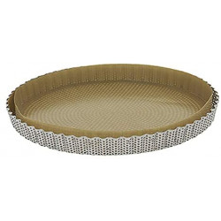 MOULE A TARTE PERFOREE EN INOX 28cm