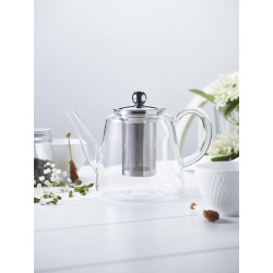 THÉIÈRE en verre borosilicate JASMIN 1.20l